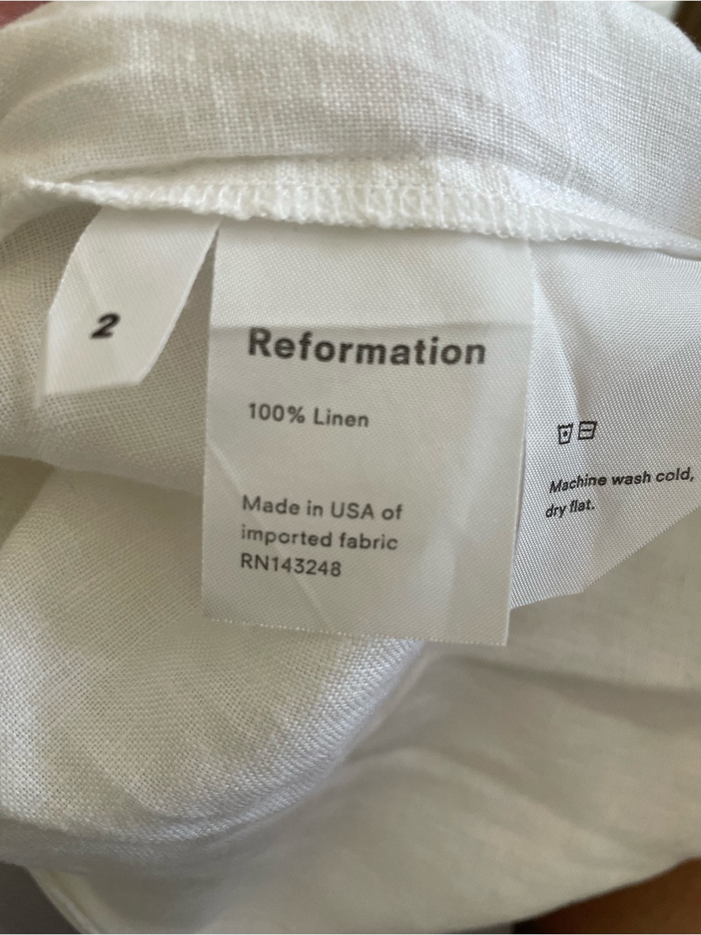 Reformation Size 2 Linen Corset top - Picture 3 of 4